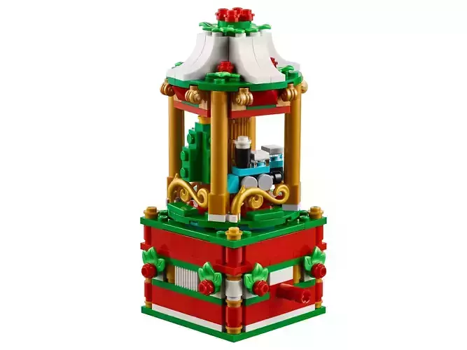 Wikibricks3D - 40293 Christmas Carousel 3D print model Wikibricks3D - 40293 Christmas Carousel 3D print model