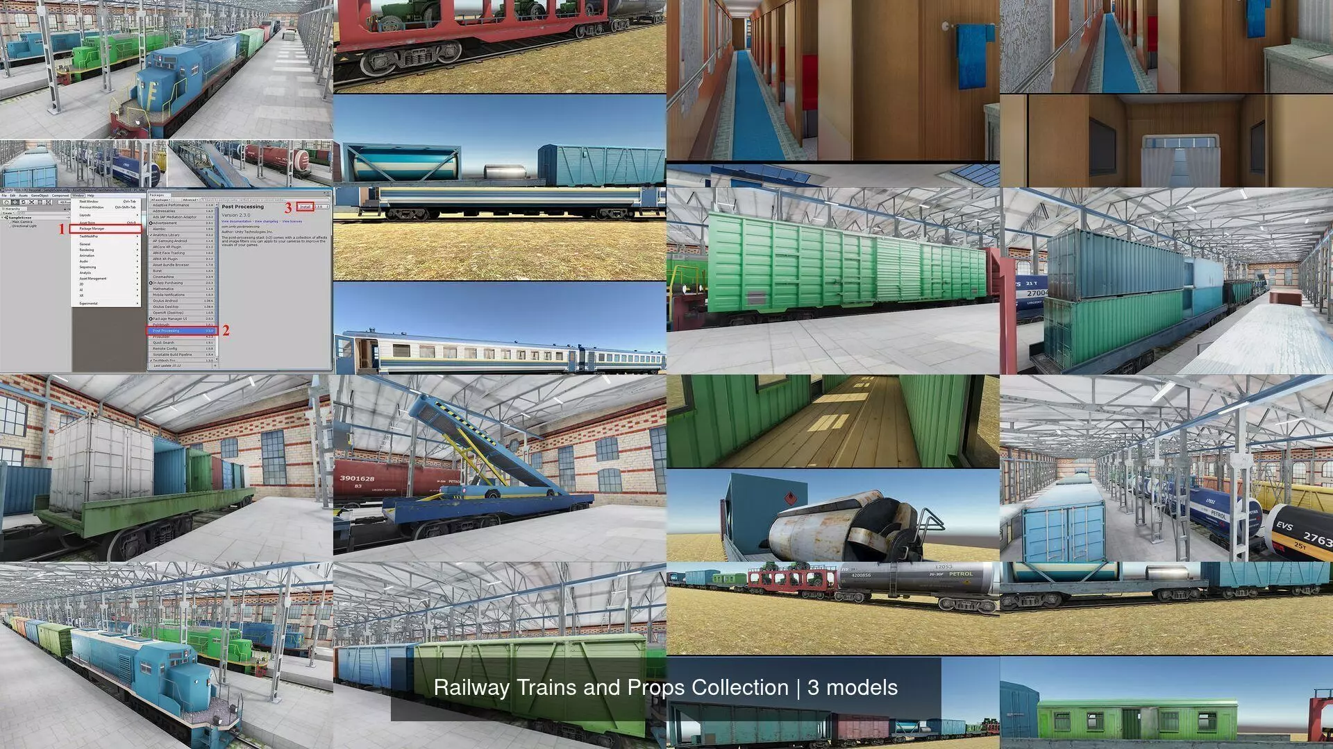 Railway Trains and Props Collection _1