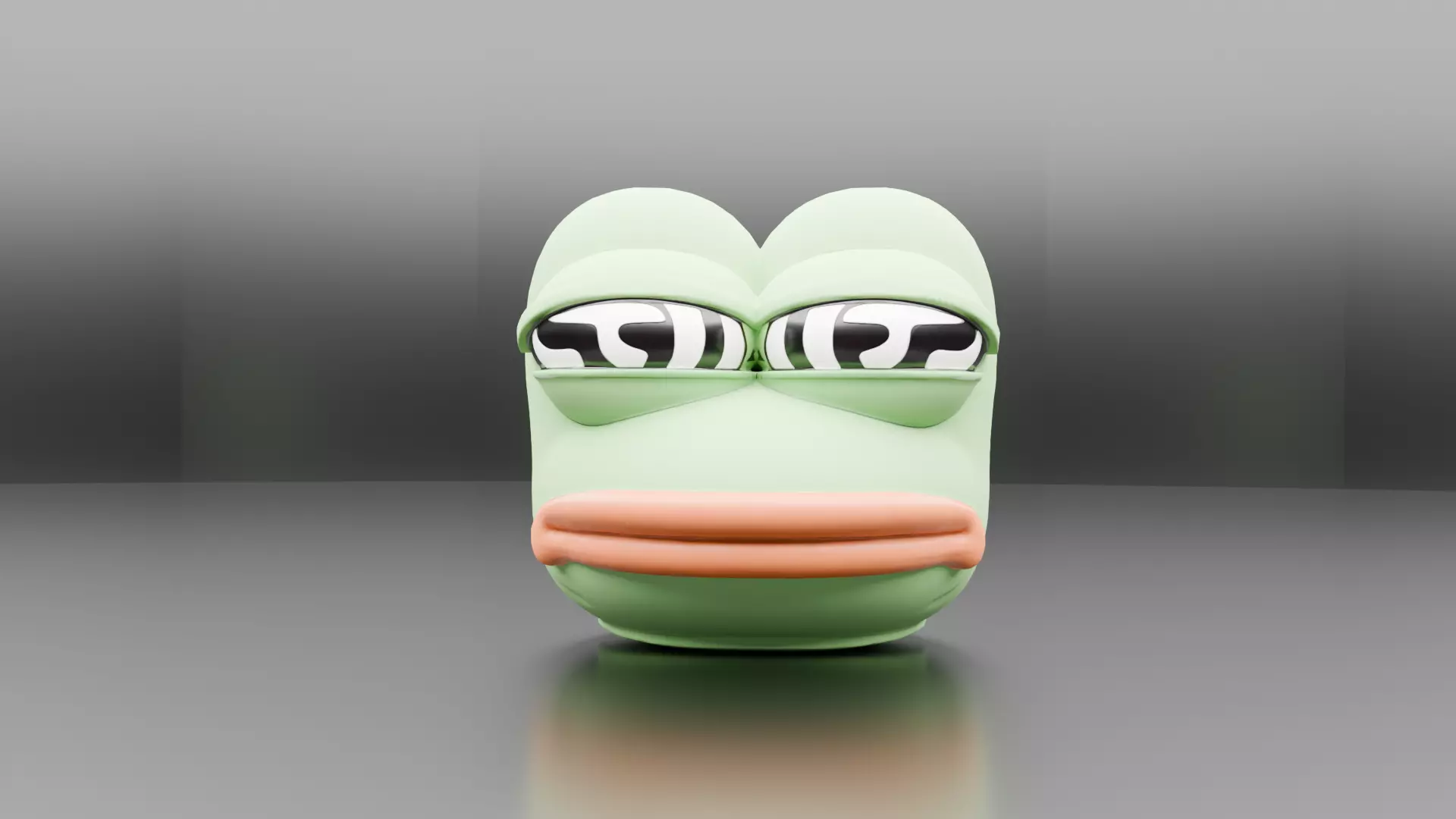 Pepe Frog Head 3D Model 3D print model_0
