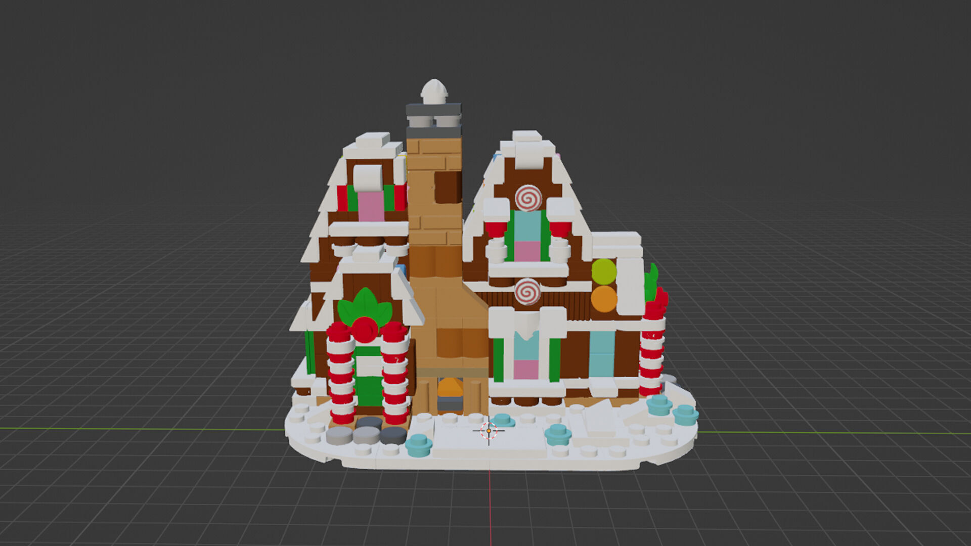 Wikibricks3D - 40337 Microscale Gingerbread House 3D print model_1