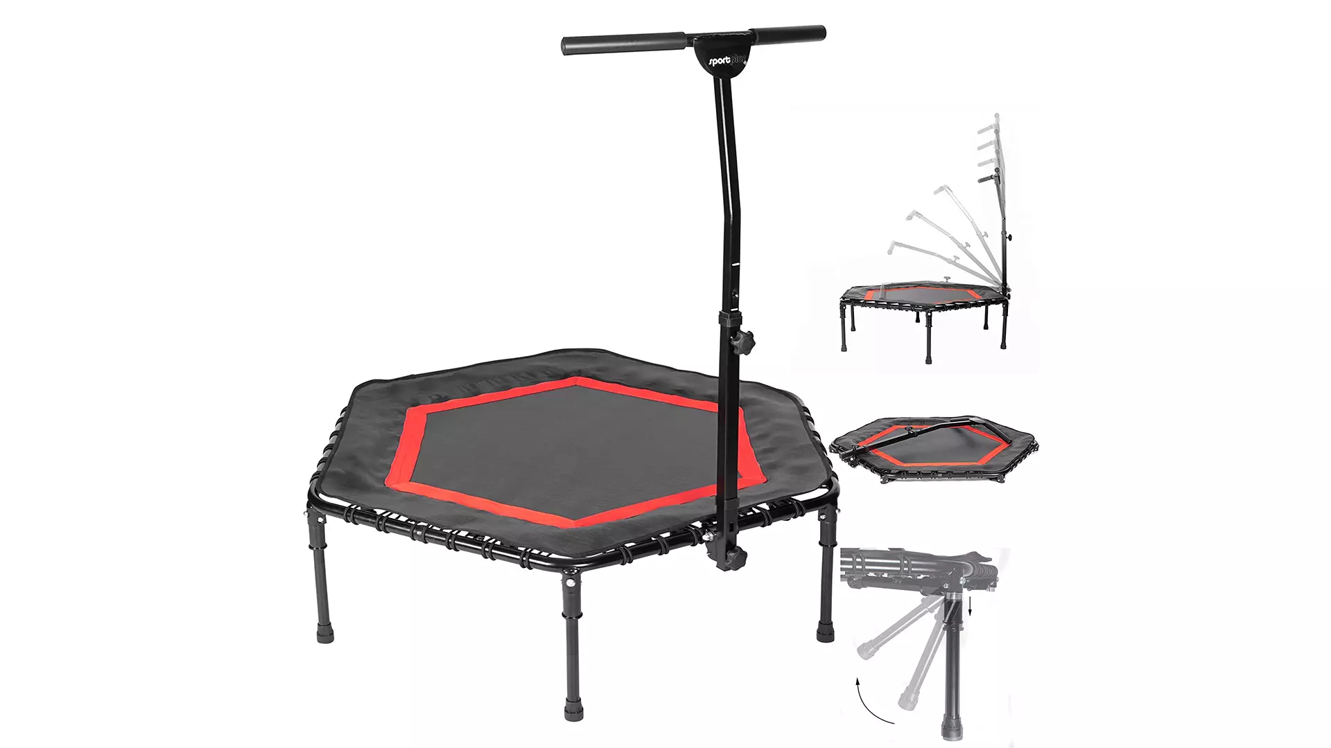 SportPlus Fitness Trampoline with Optional Folding Function 3D model