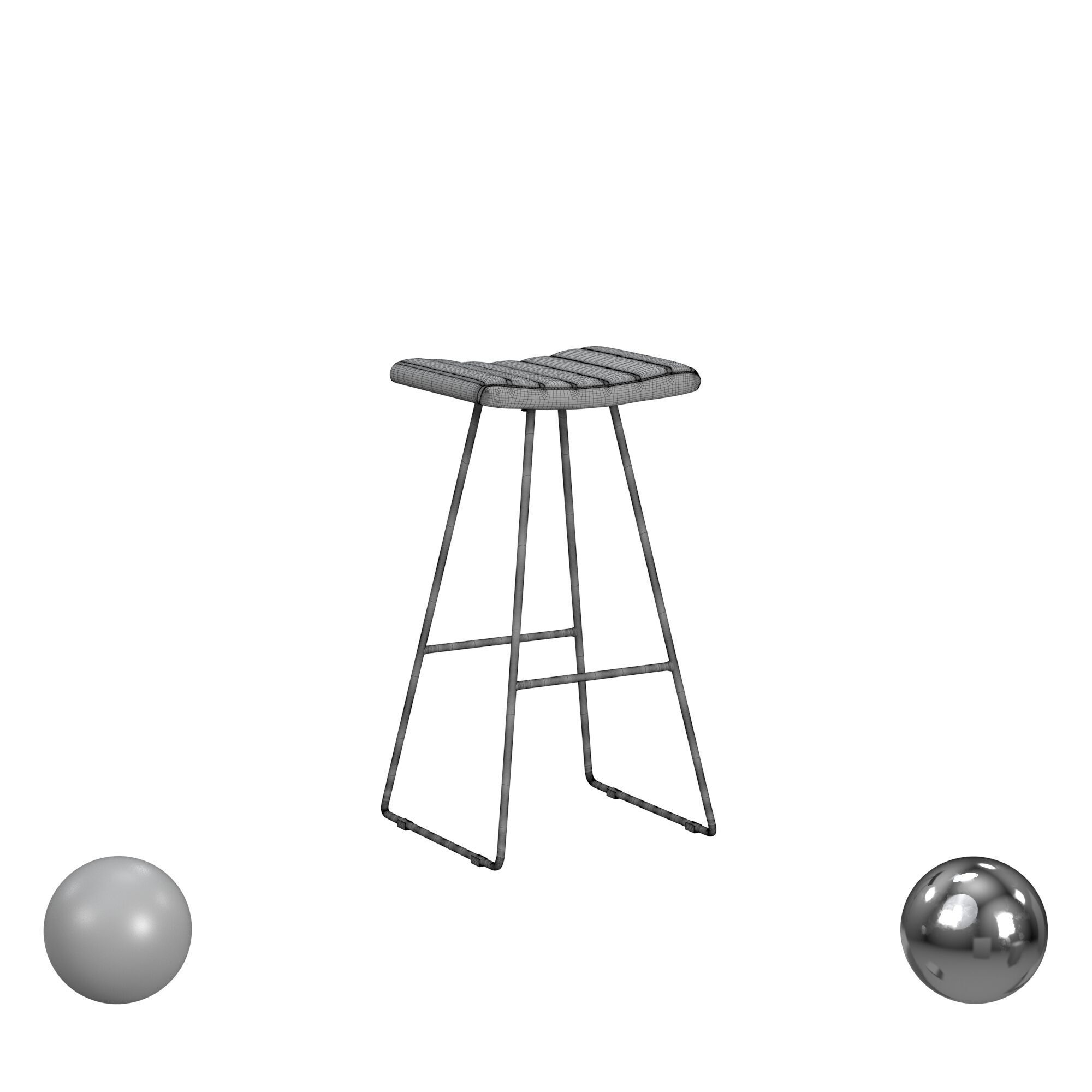 Akito Bar Stool 3D model_3