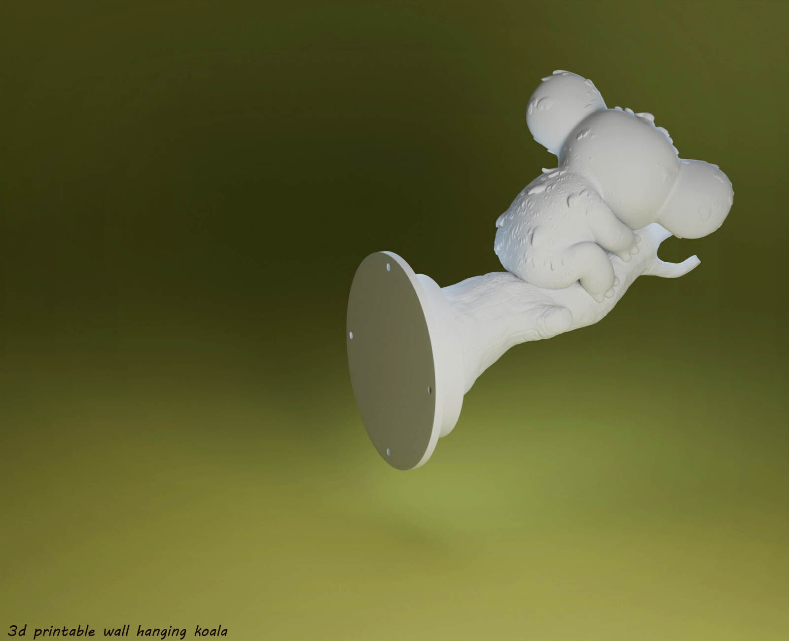 3D Printable Stylized koala-Cute Koala 3D print model_24