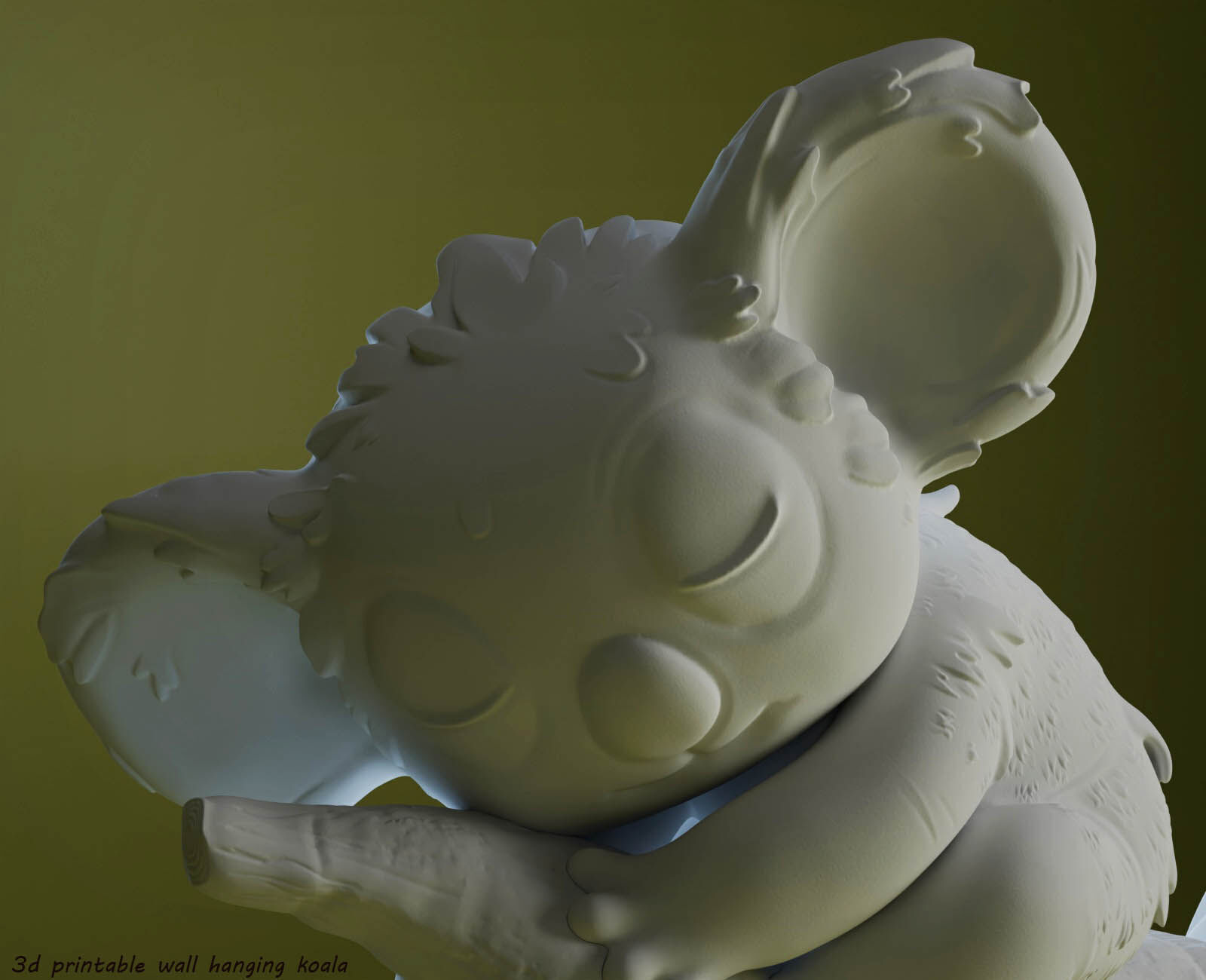 3D Printable Stylized koala-Cute Koala 3D print model_2