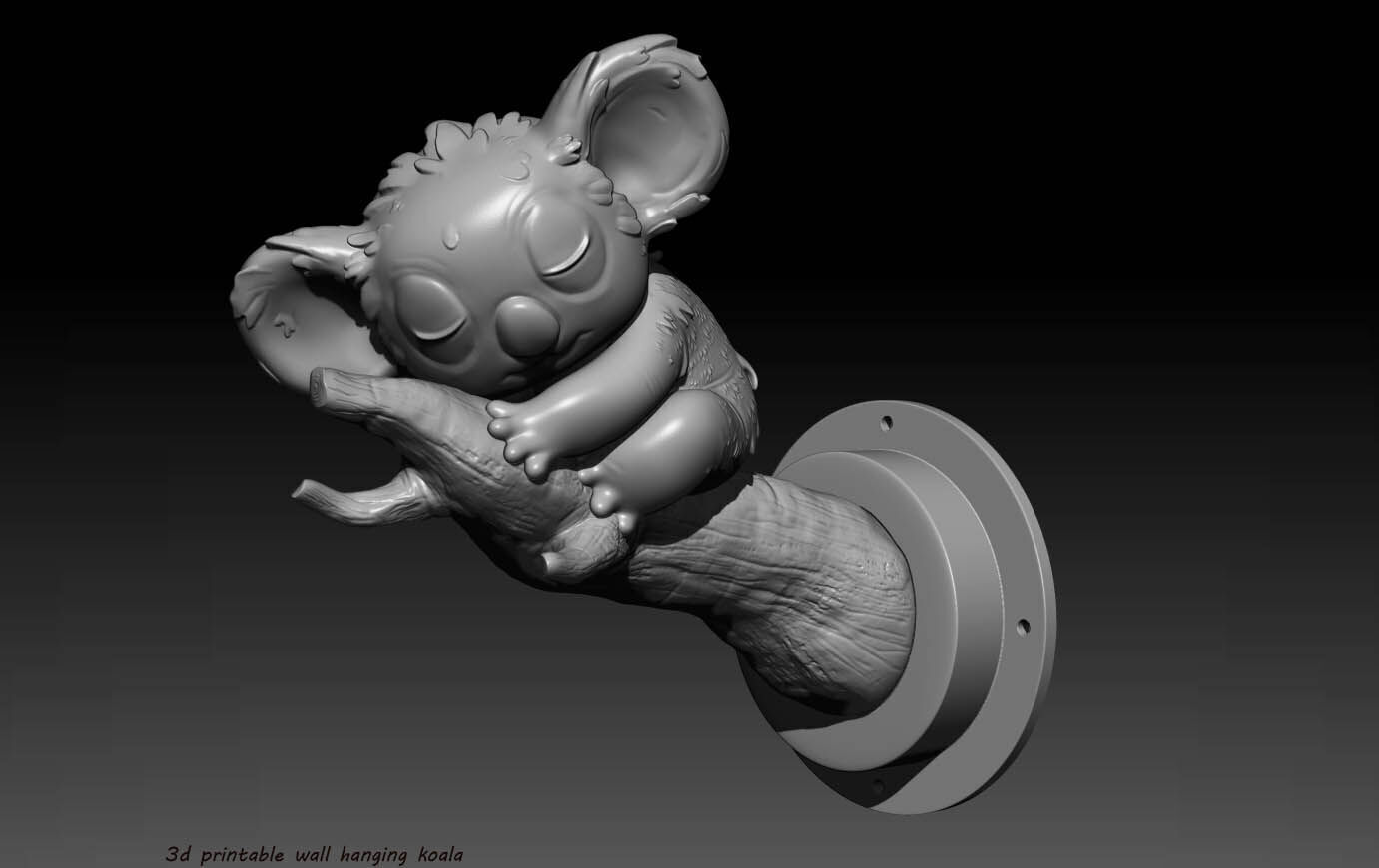 3D Printable Stylized koala-Cute Koala 3D print model_6