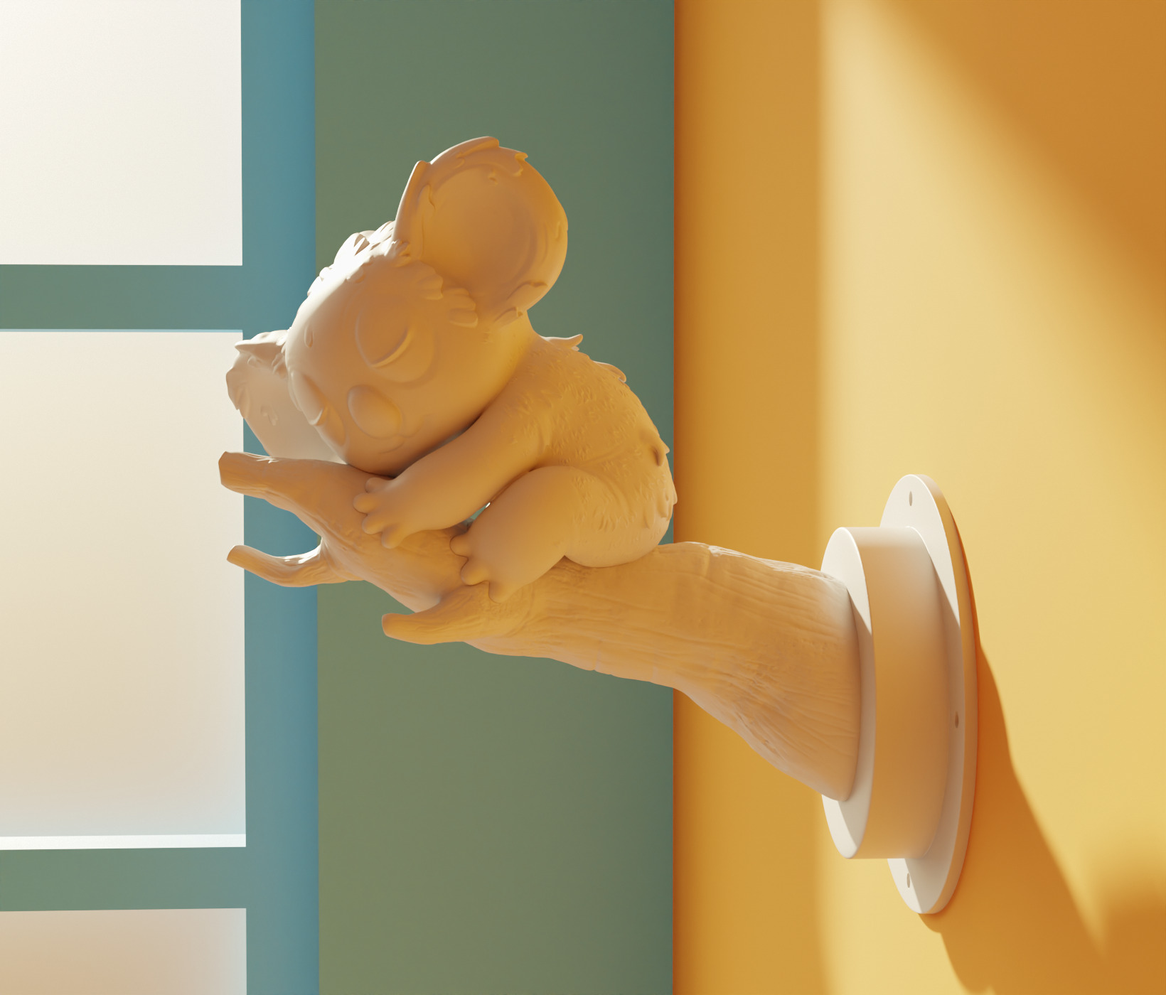3D Printable Stylized koala-Cute Koala 3D print model_19