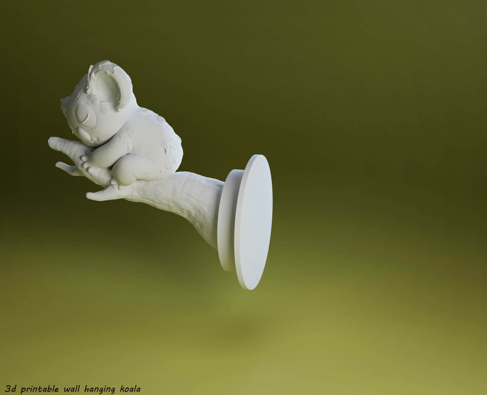 3D Printable Stylized koala-Cute Koala 3D print model_8