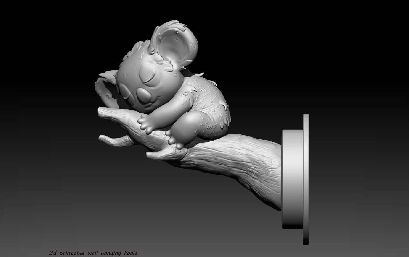 3D Printable Stylized koala-Cute Koala 3D print model_3