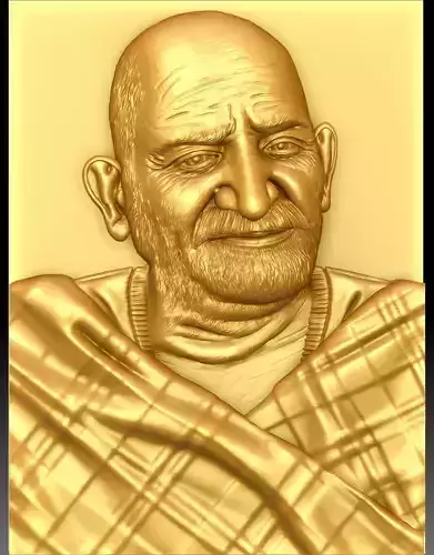 Neem Karoli Baba Relief Mural