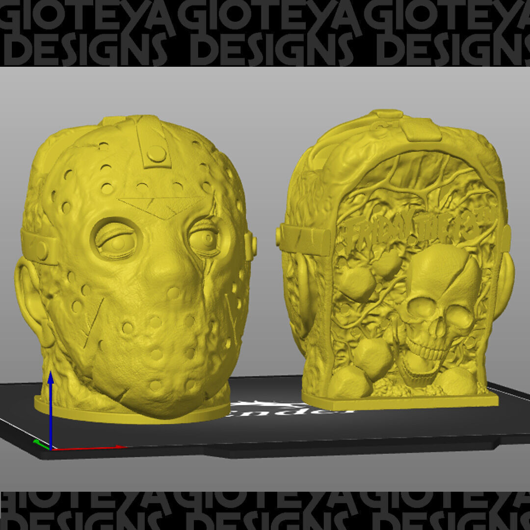 Xbox Controller Stand Friday The 13th 3D model_2