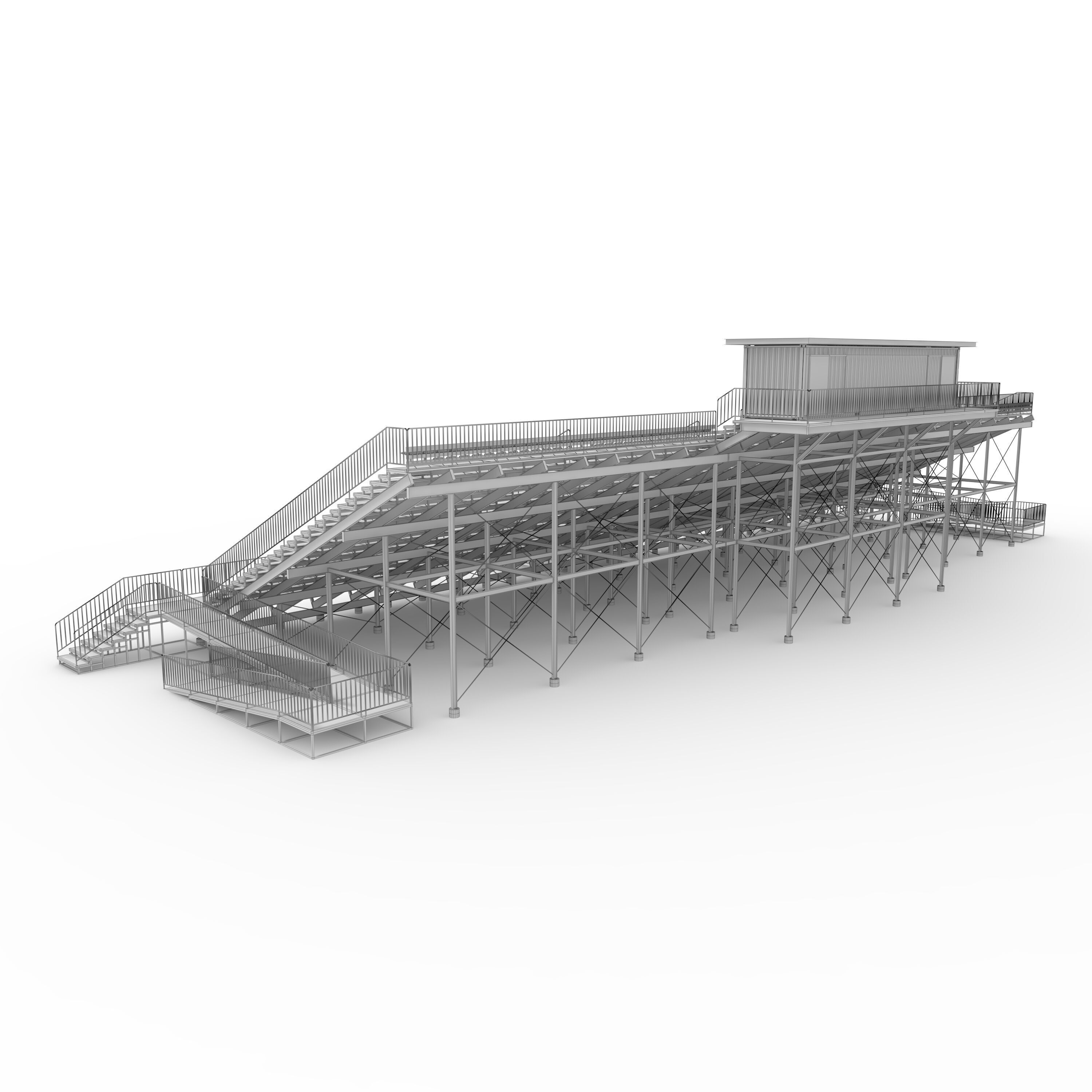 Bleachers 45 3D model_11