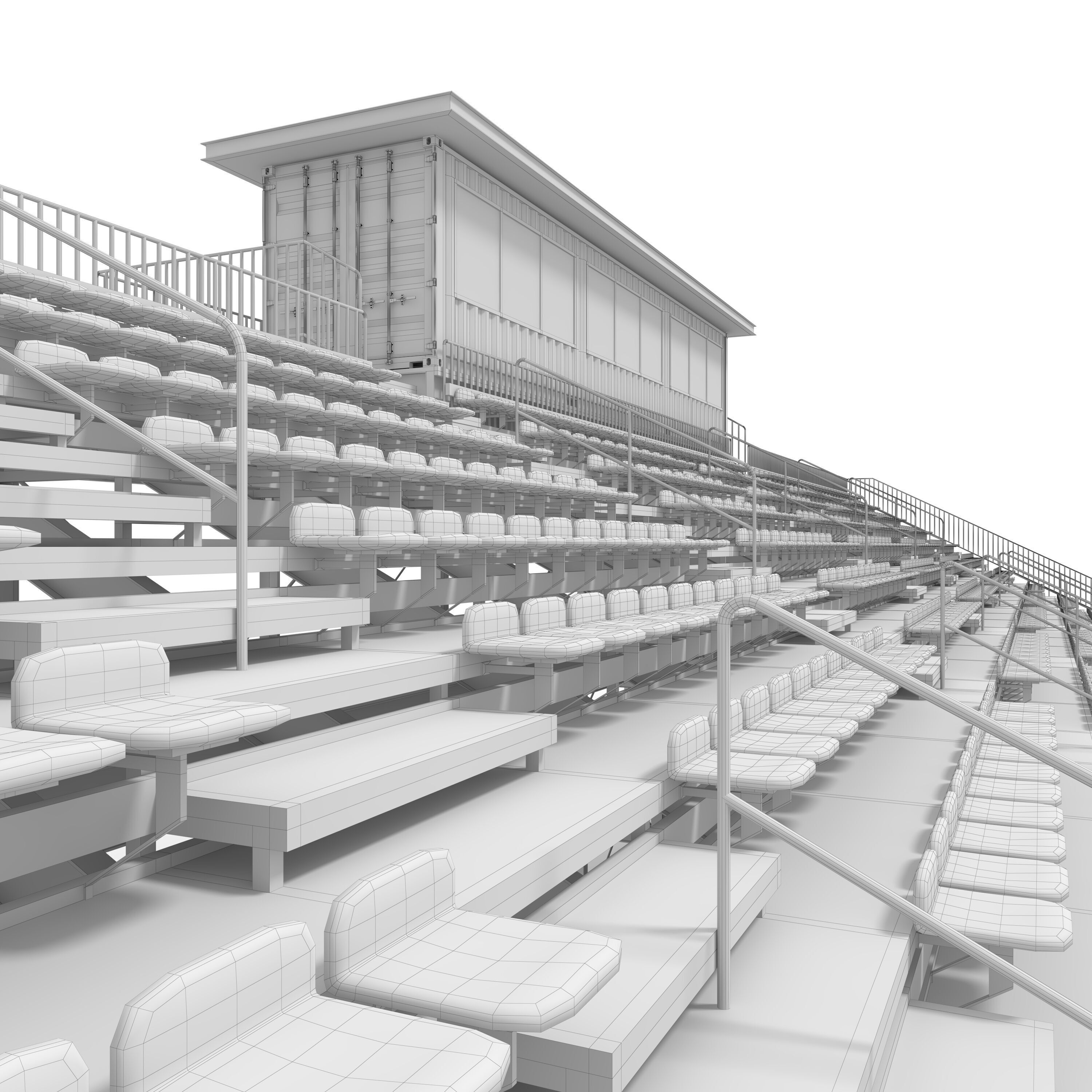 Bleachers 45 3D model_41