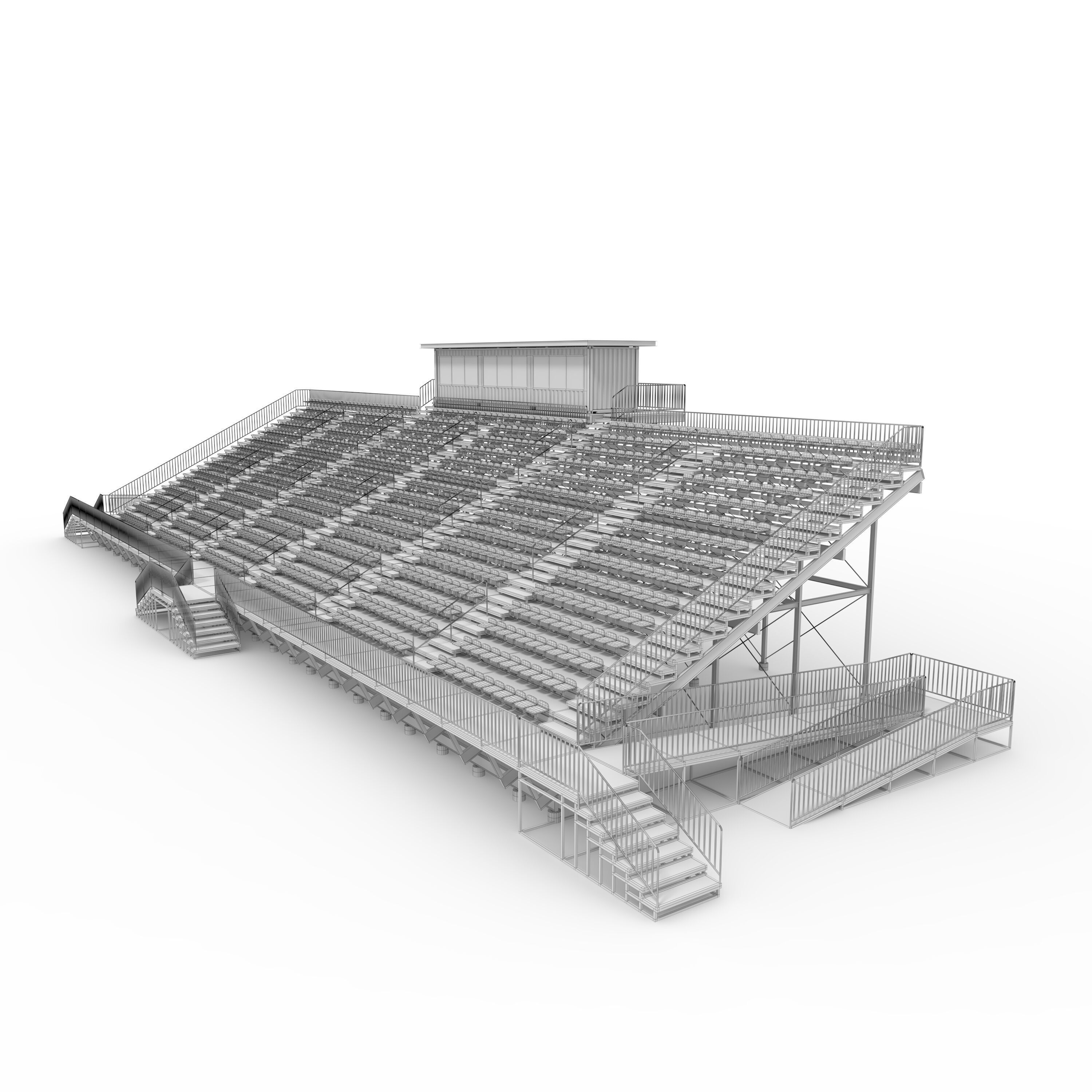 Bleachers 45 3D model_7