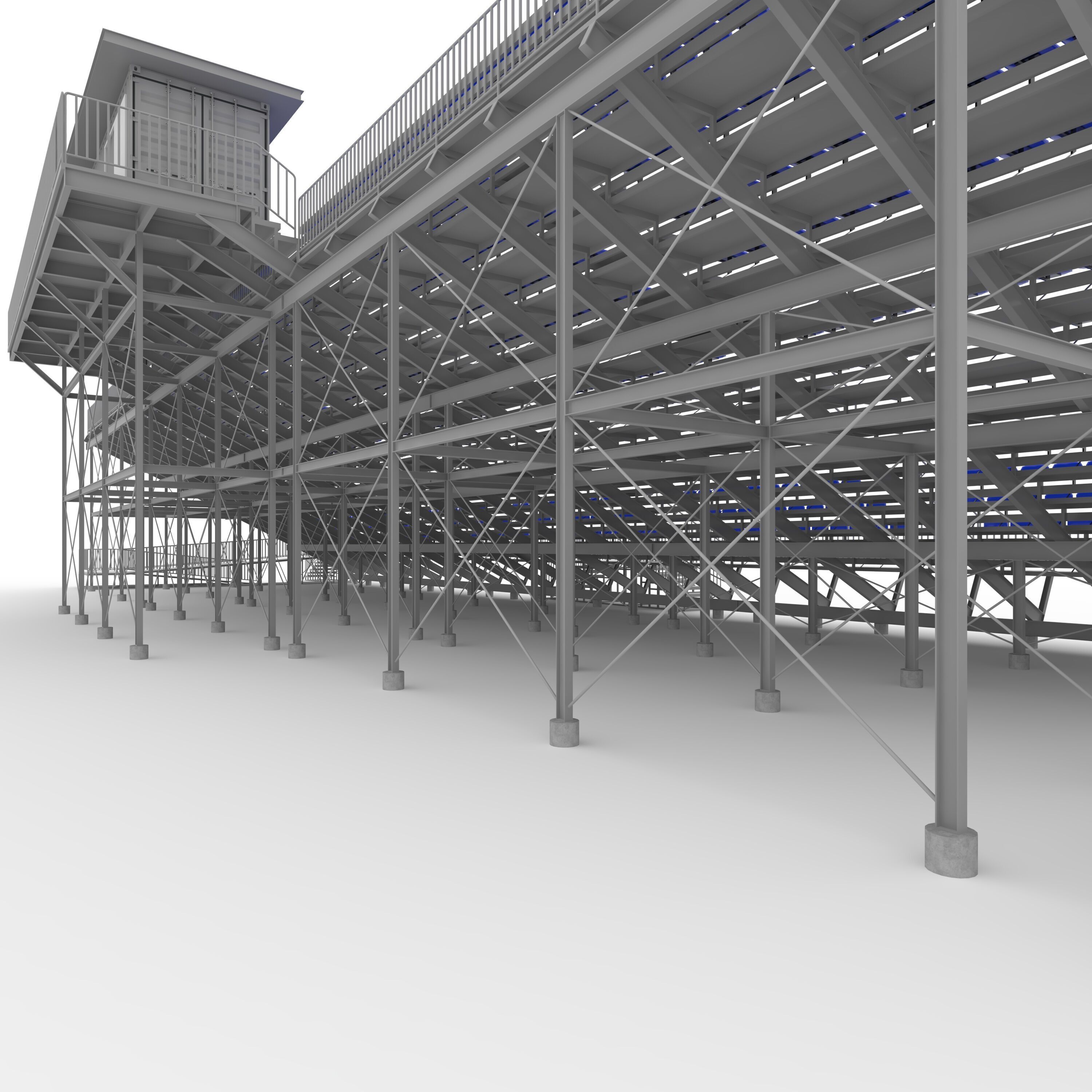 Bleachers 45 3D model_34