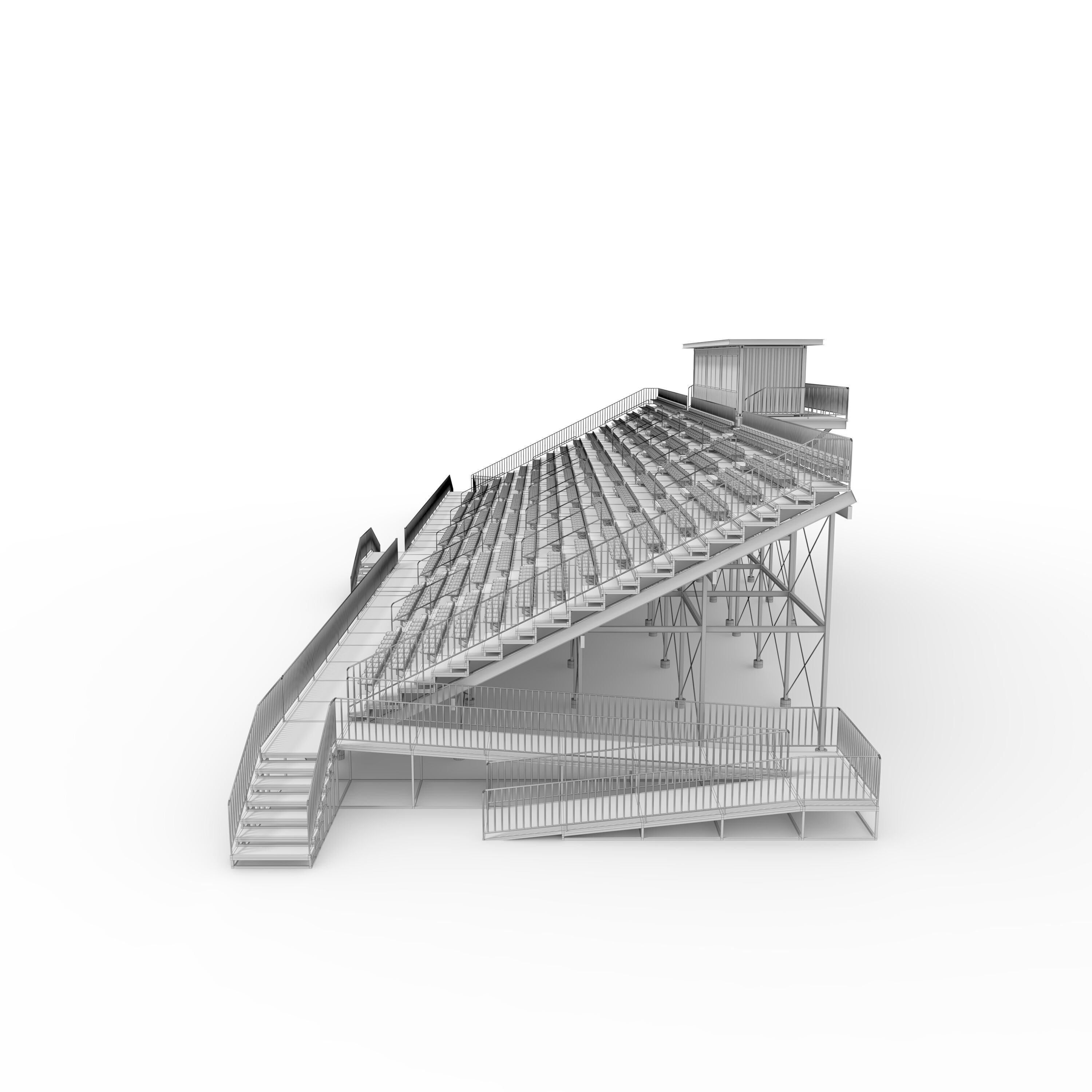 Bleachers 45 3D model_9