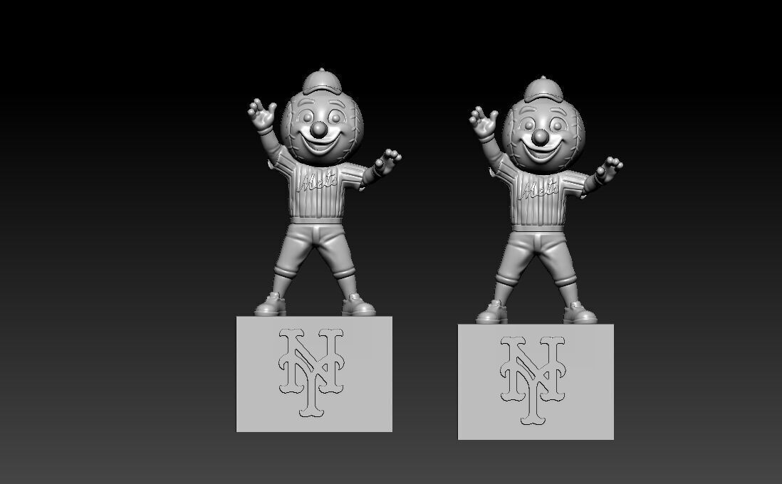 MLB - New York Mets mascot statue - 3d print  3D print model_3