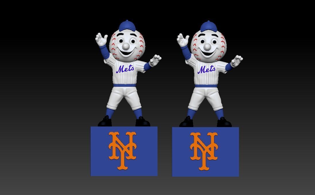MLB - New York Mets mascot statue - 3d print  3D print model_1