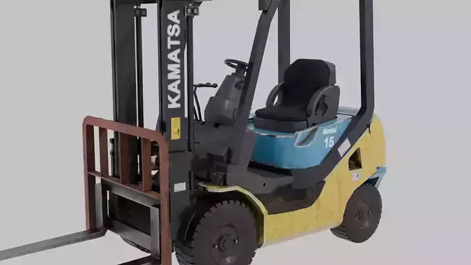 Forklift High poly kamatsa 3D model