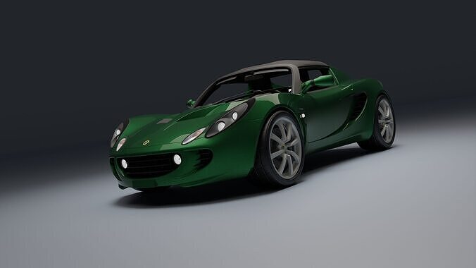 Lotus Elise Low-poly 3D model
