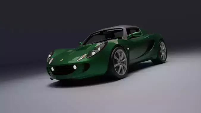 Lotus Elise Low-poly 3D model