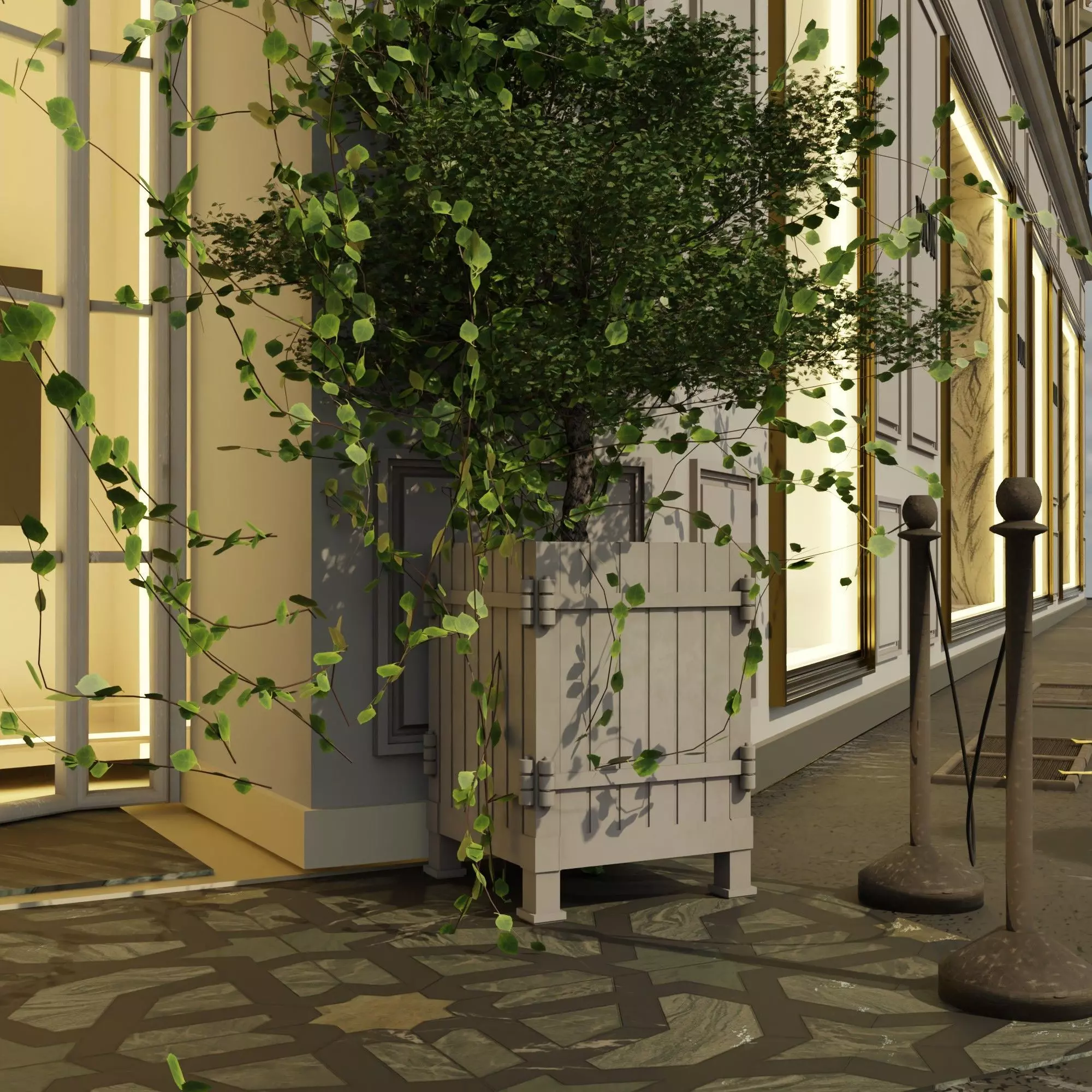 Dior  paris Low-poly 3D model_8