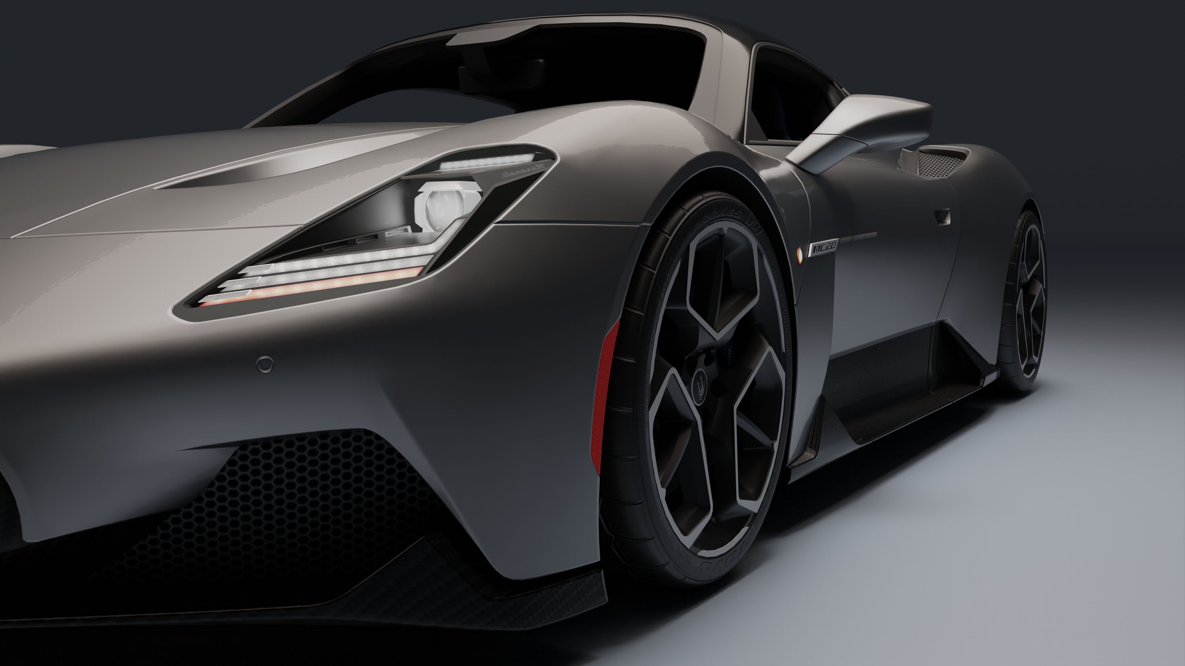 Maserati MC20 Low-poly 3D model_17