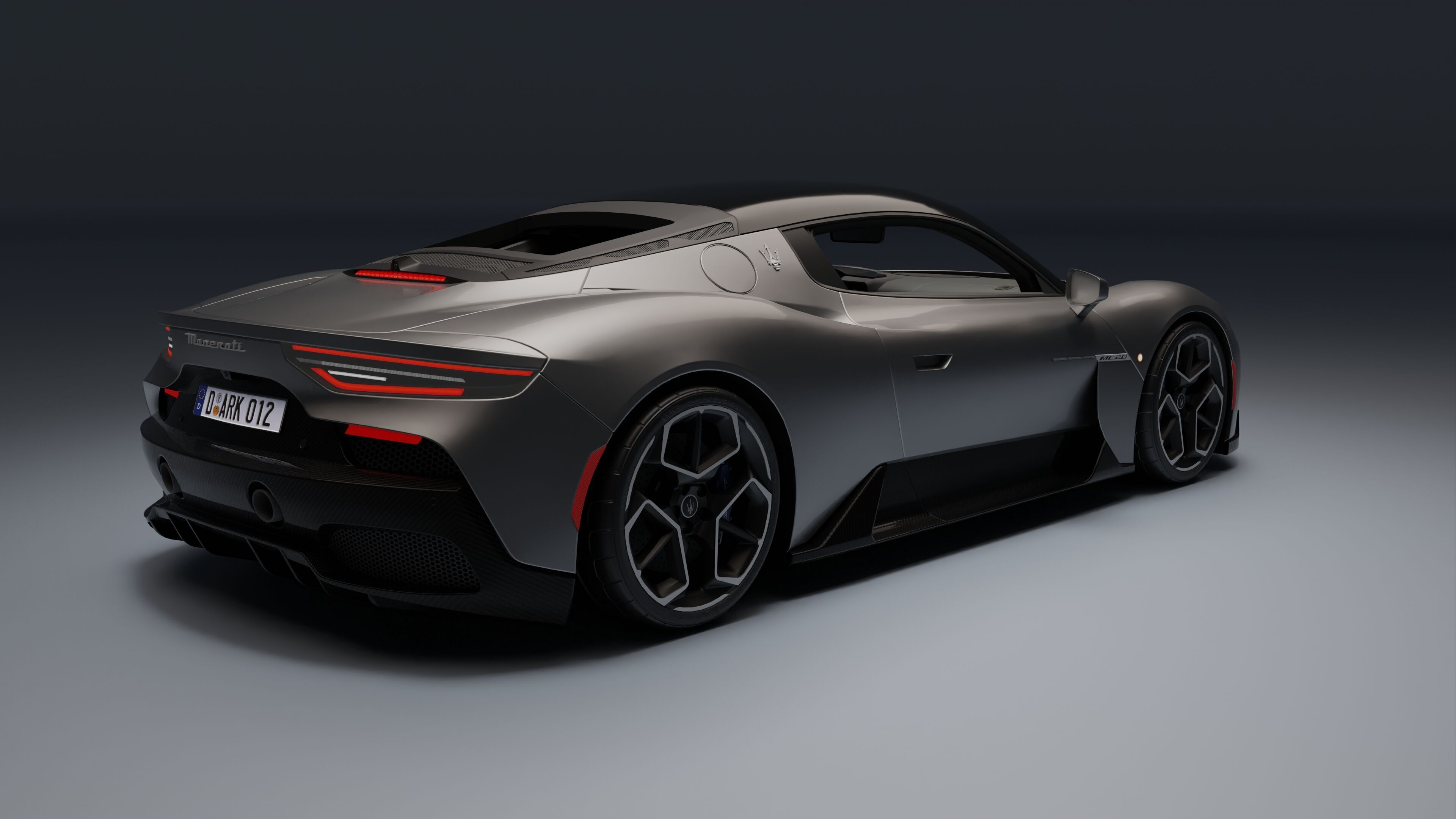 Maserati MC20 Low-poly 3D model_3