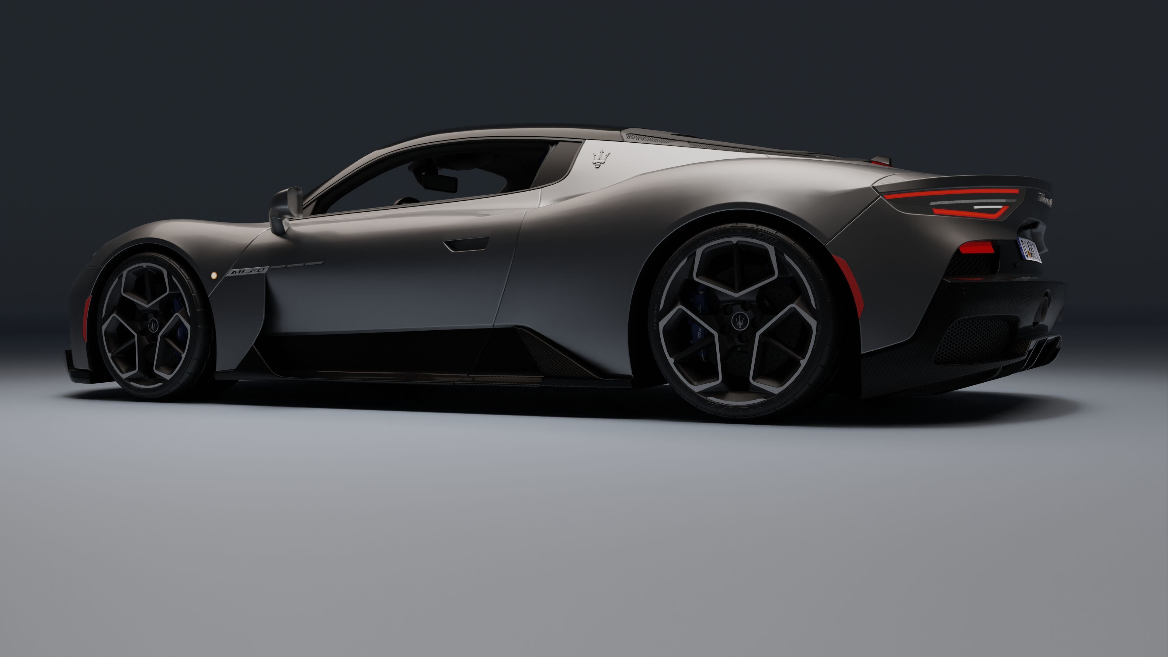 Maserati MC20 Low-poly 3D model_7