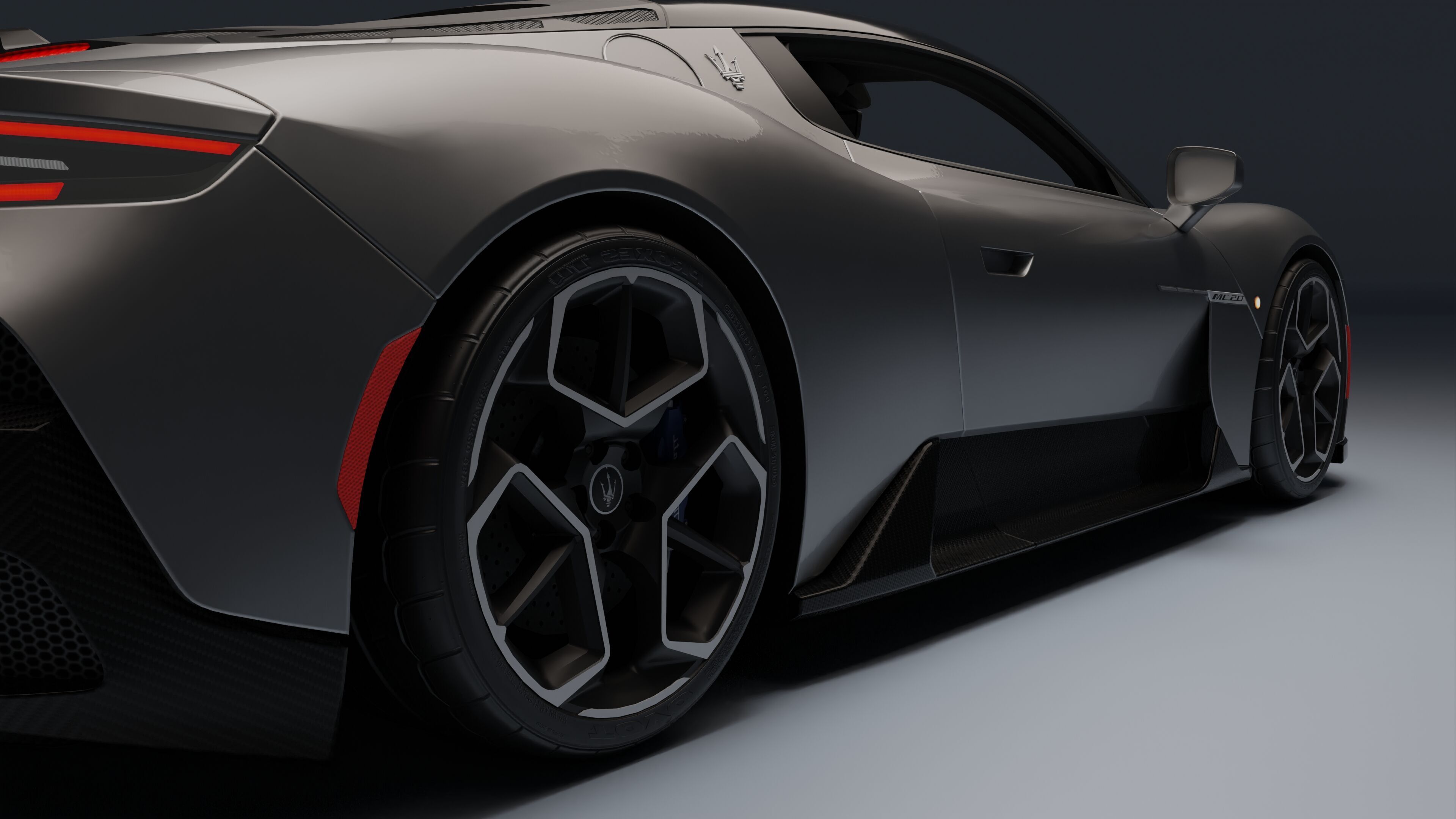 Maserati MC20 Low-poly 3D model_16