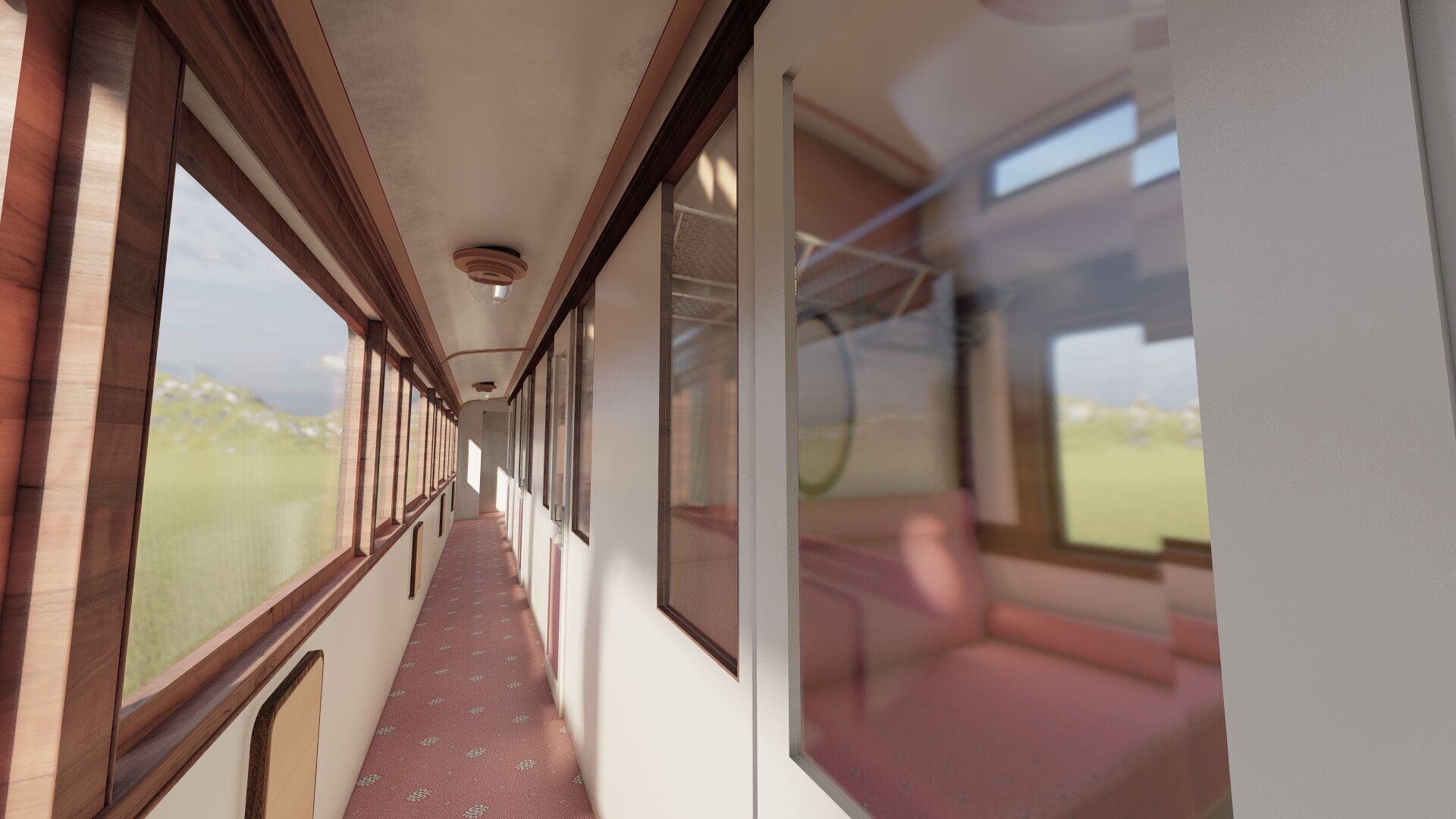 Vintage steam train 3D model_19