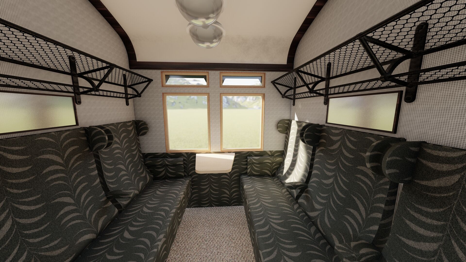 Vintage steam train 3D model_25