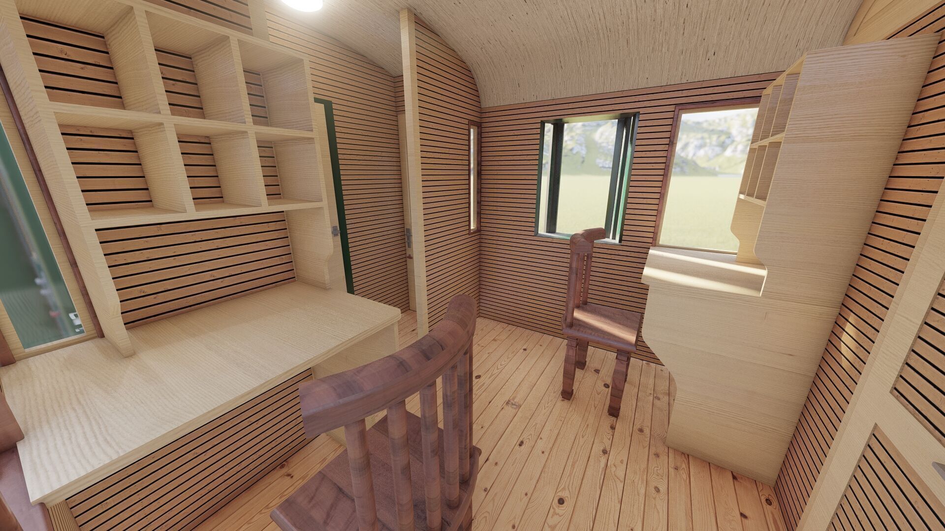 Vintage steam train 3D model_28