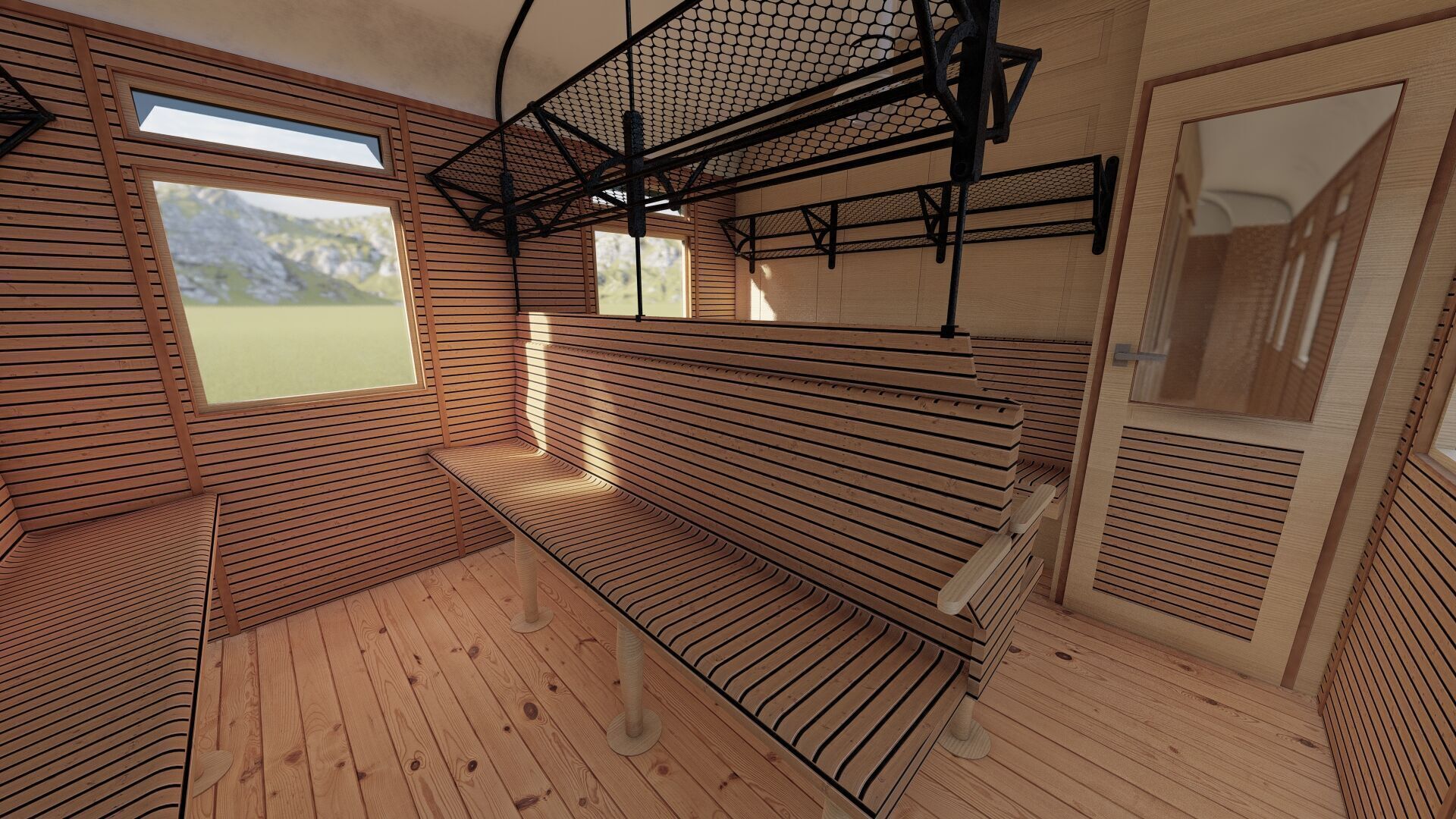 Vintage steam train 3D model_21