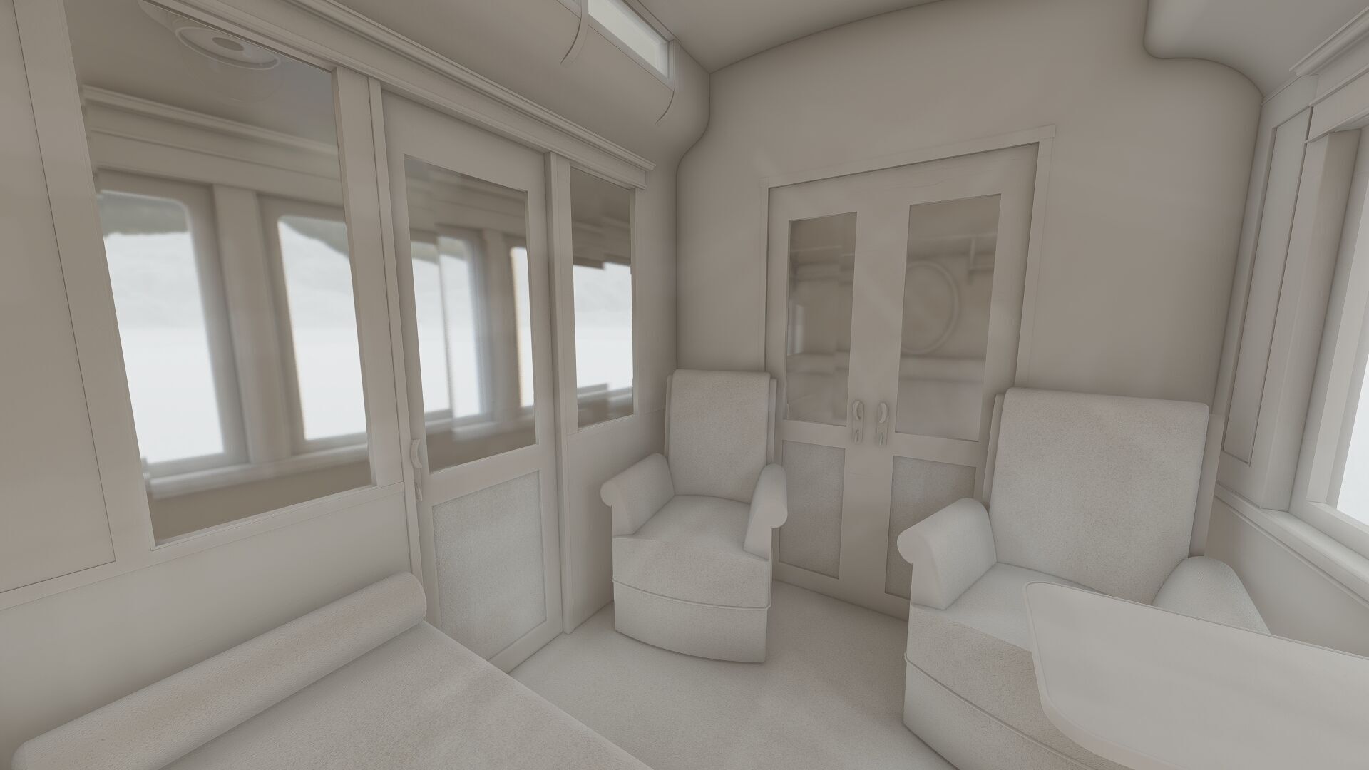 Vintage steam train 3D model_34