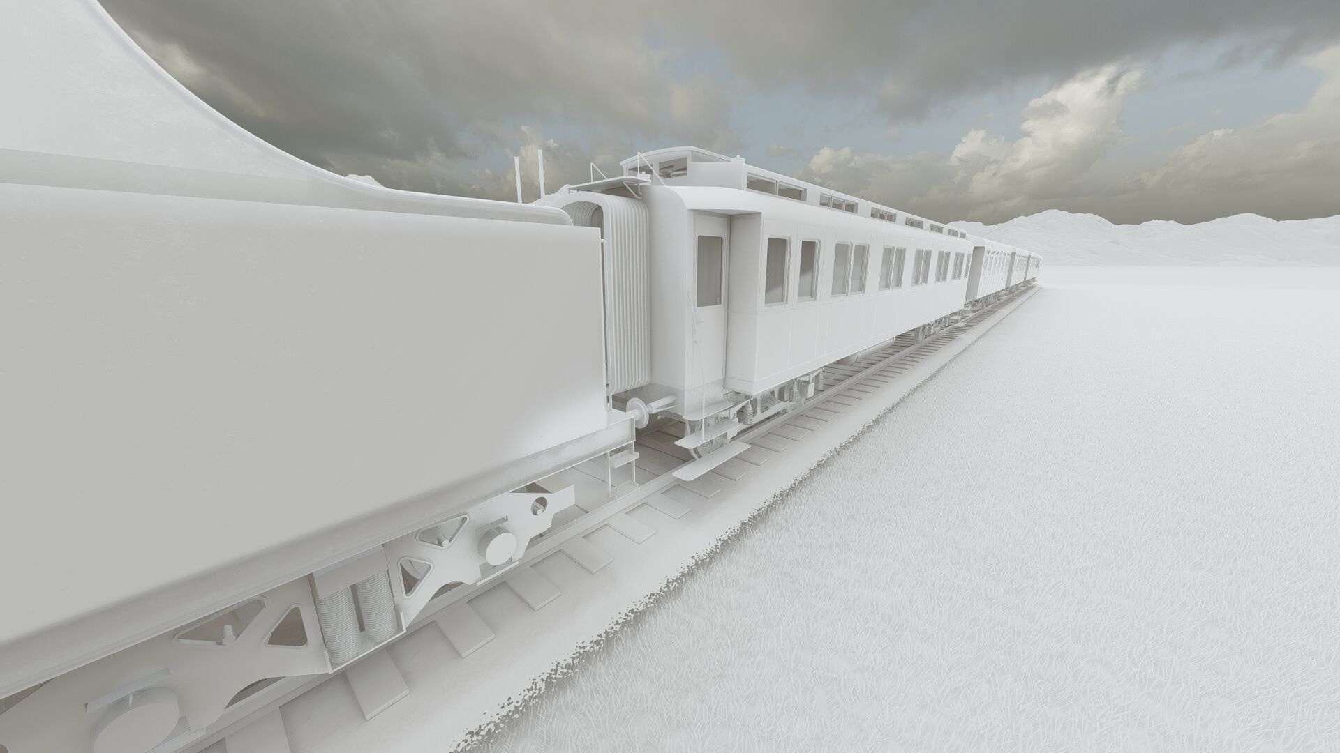 Vintage steam train 3D model_32