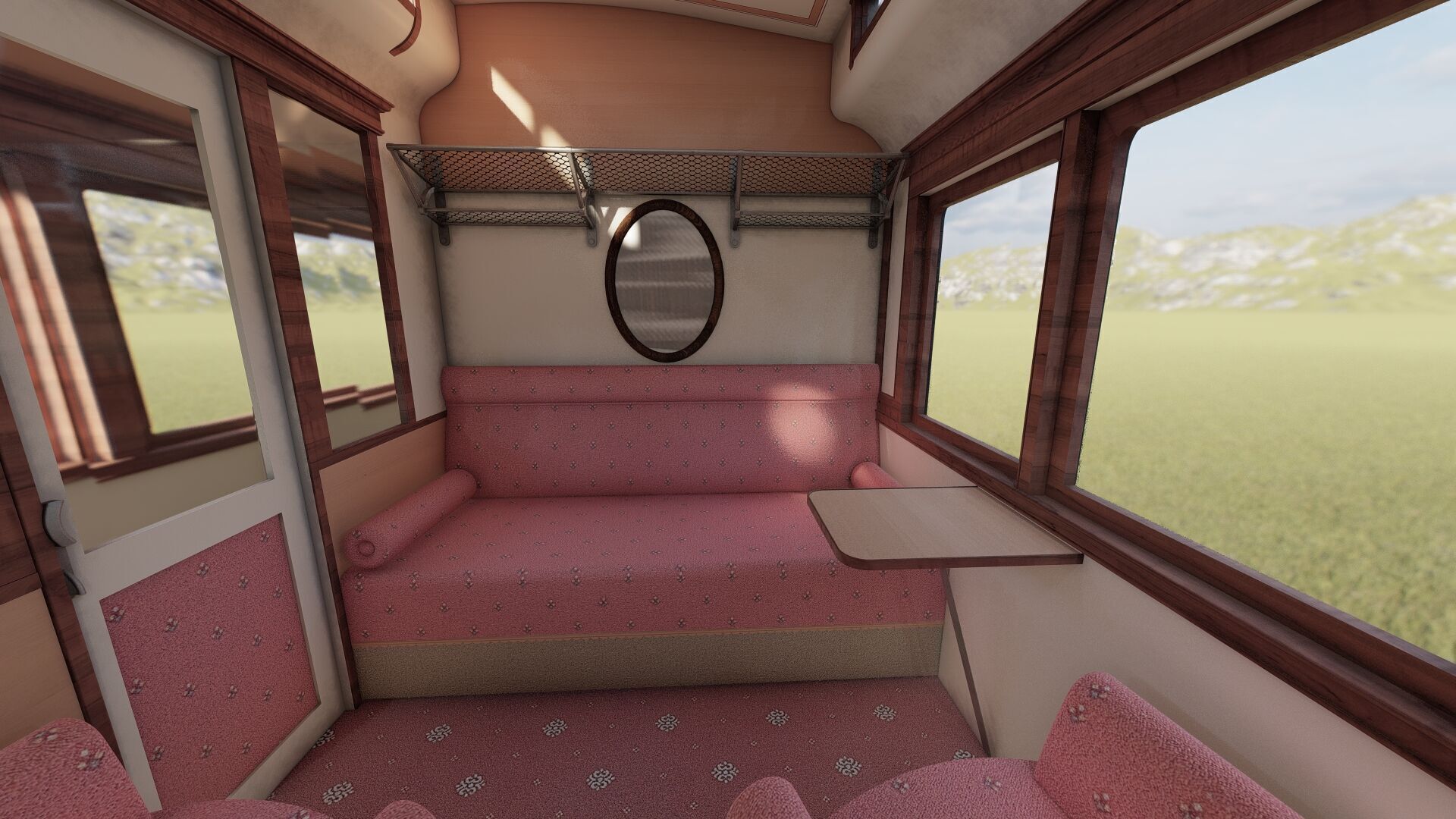 Vintage steam train 3D model_17