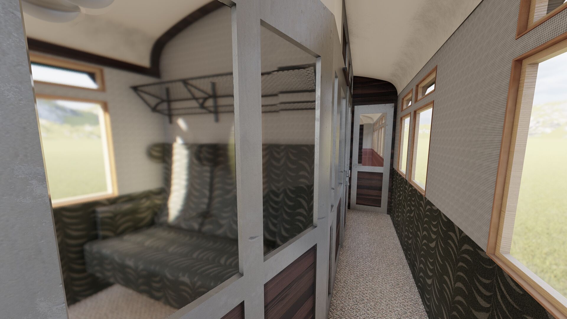 Vintage steam train 3D model_23