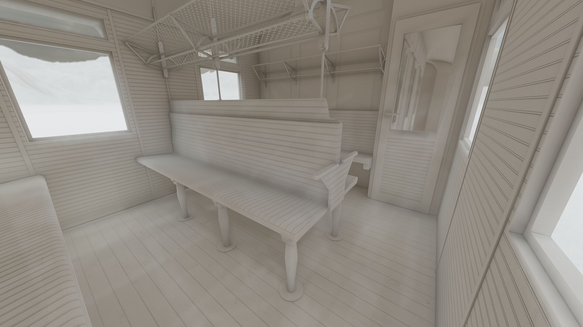 Vintage steam train 3D model_36