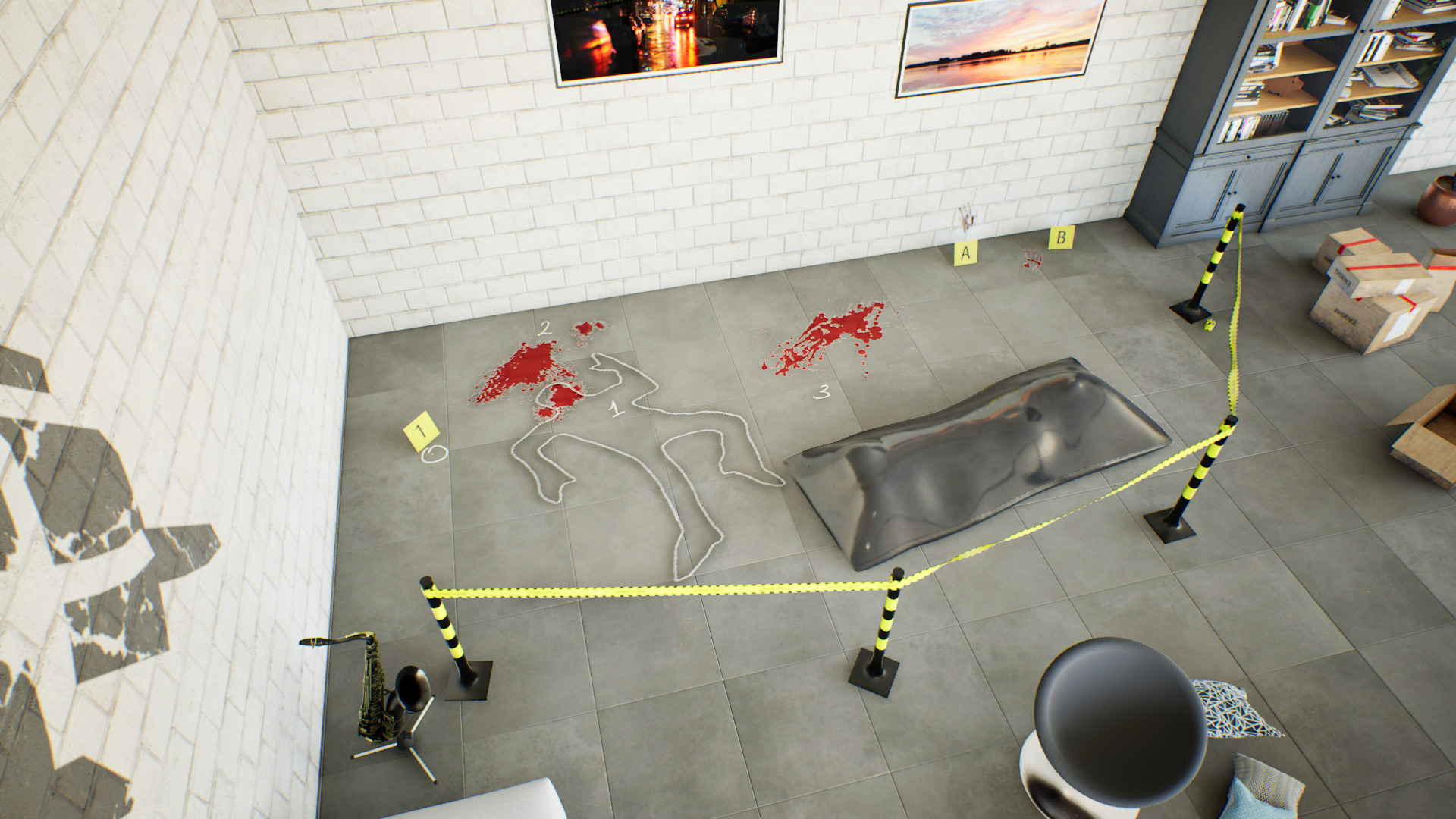 Crime Scene - Assets Pack Low-poly 3D model_4