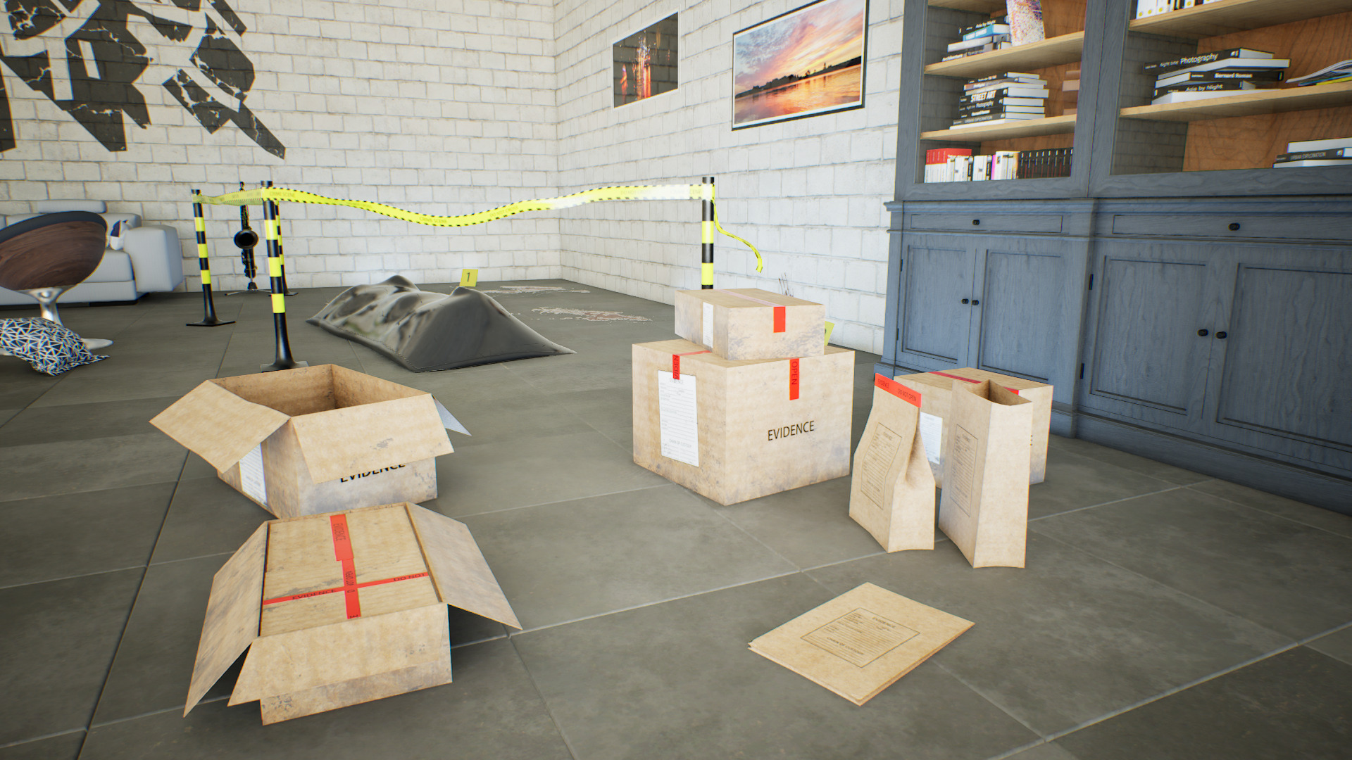 Crime Scene - Assets Pack Low-poly 3D model_6