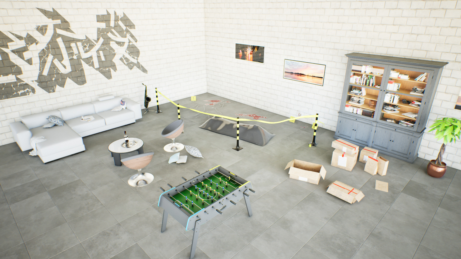 Crime Scene - Assets Pack Low-poly 3D model_3