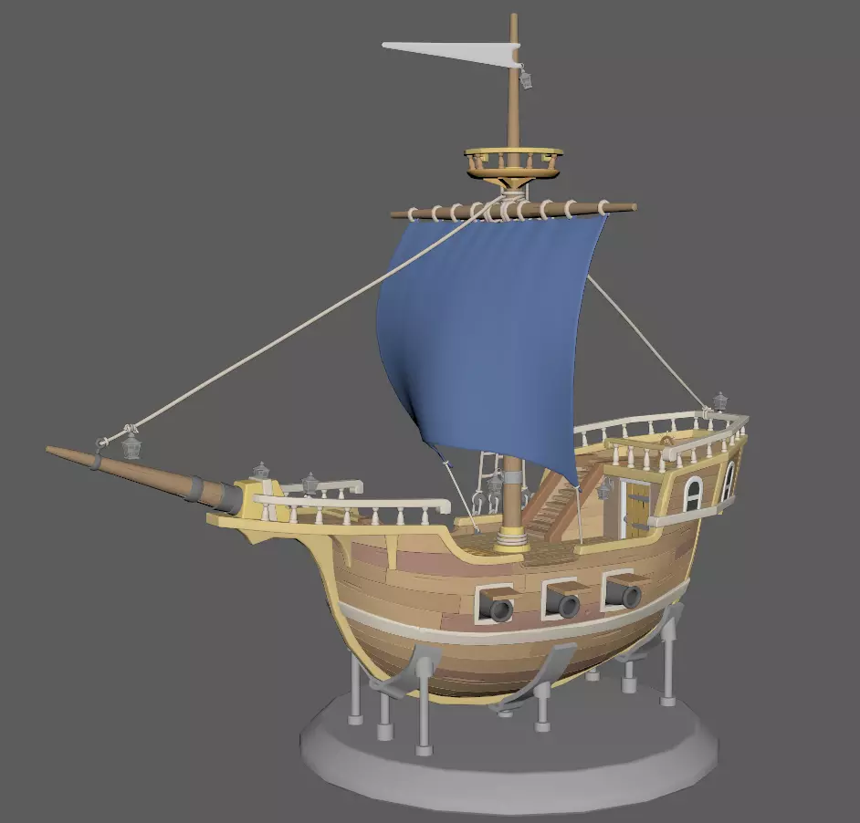 Galleon Ship 3D print model_0