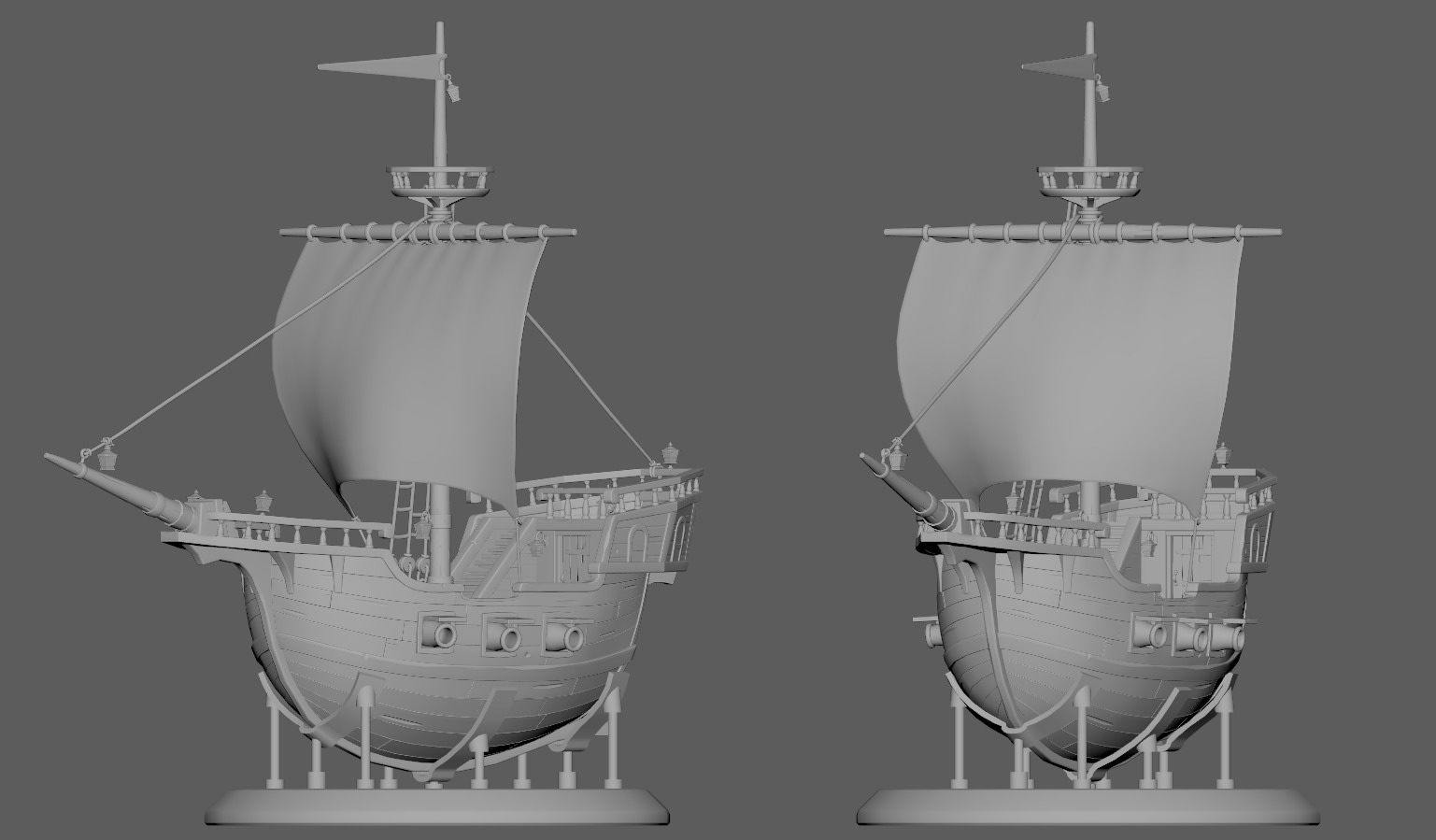 Galleon Ship 3D print model_2