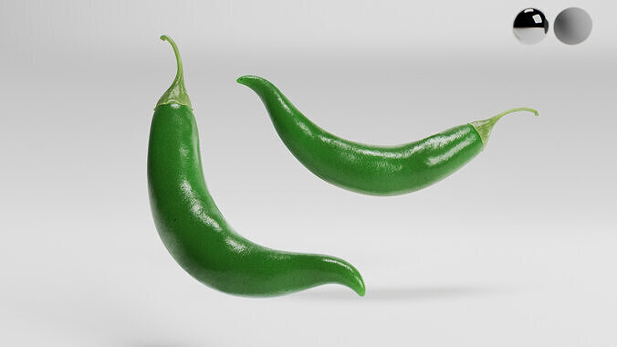 Chili Pepper 3D model 6