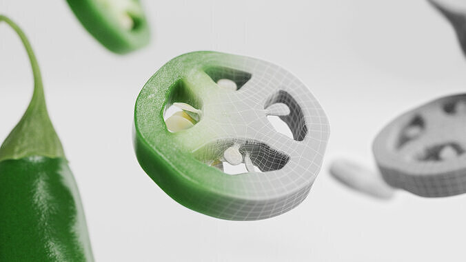 Chili Pepper 3D model 5