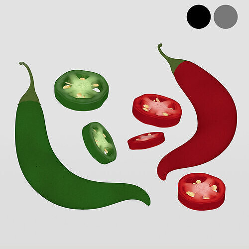 Chili Pepper 3D model 3