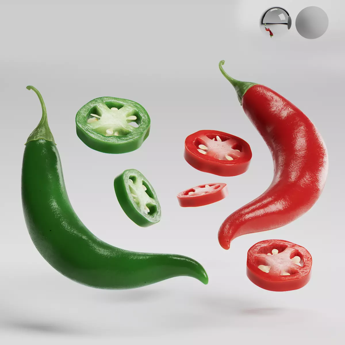 Chili Pepper 3D model_0