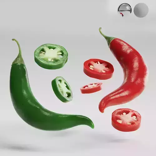 Chili Pepper 3D model