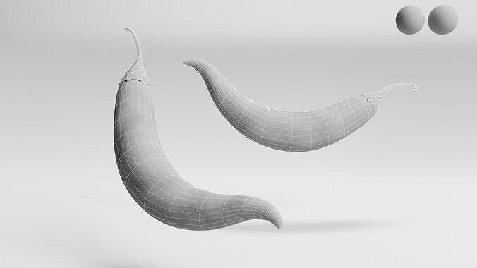 Chili Pepper 3D model 7