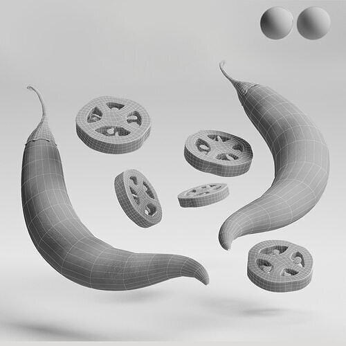 Chili Pepper 3D model 2